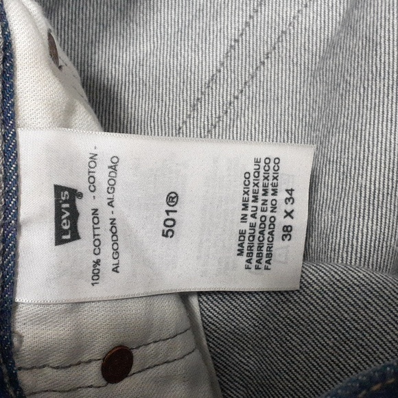Levi Strauss 501 Classic Jeans Men's 38 34  Blue Vintage Red Tab Levi's - Picture 7 of 10